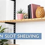 twin slot shelving